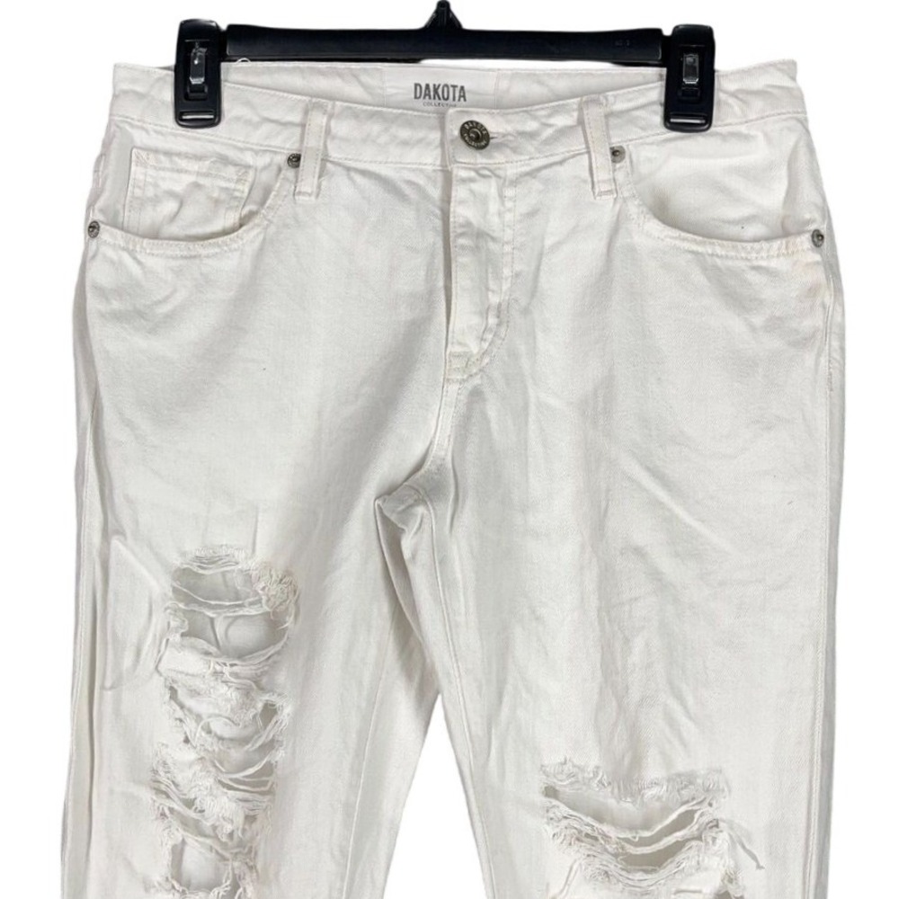 Dakota Jeans Womens 28 Khloe Ripped Torn Mid-Rise Stretch Denim Pants Pockets